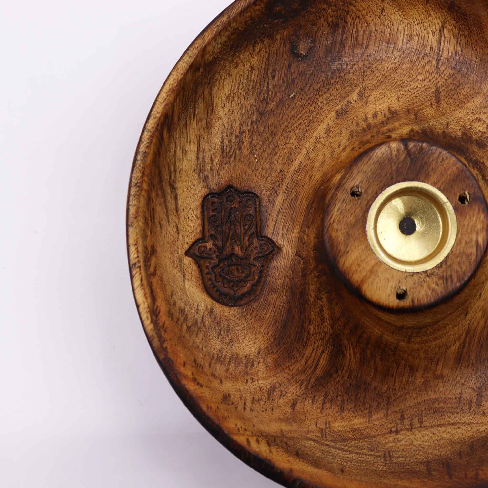 Disco porta incienso para conos y varillas - Hamsa - Imagen 3