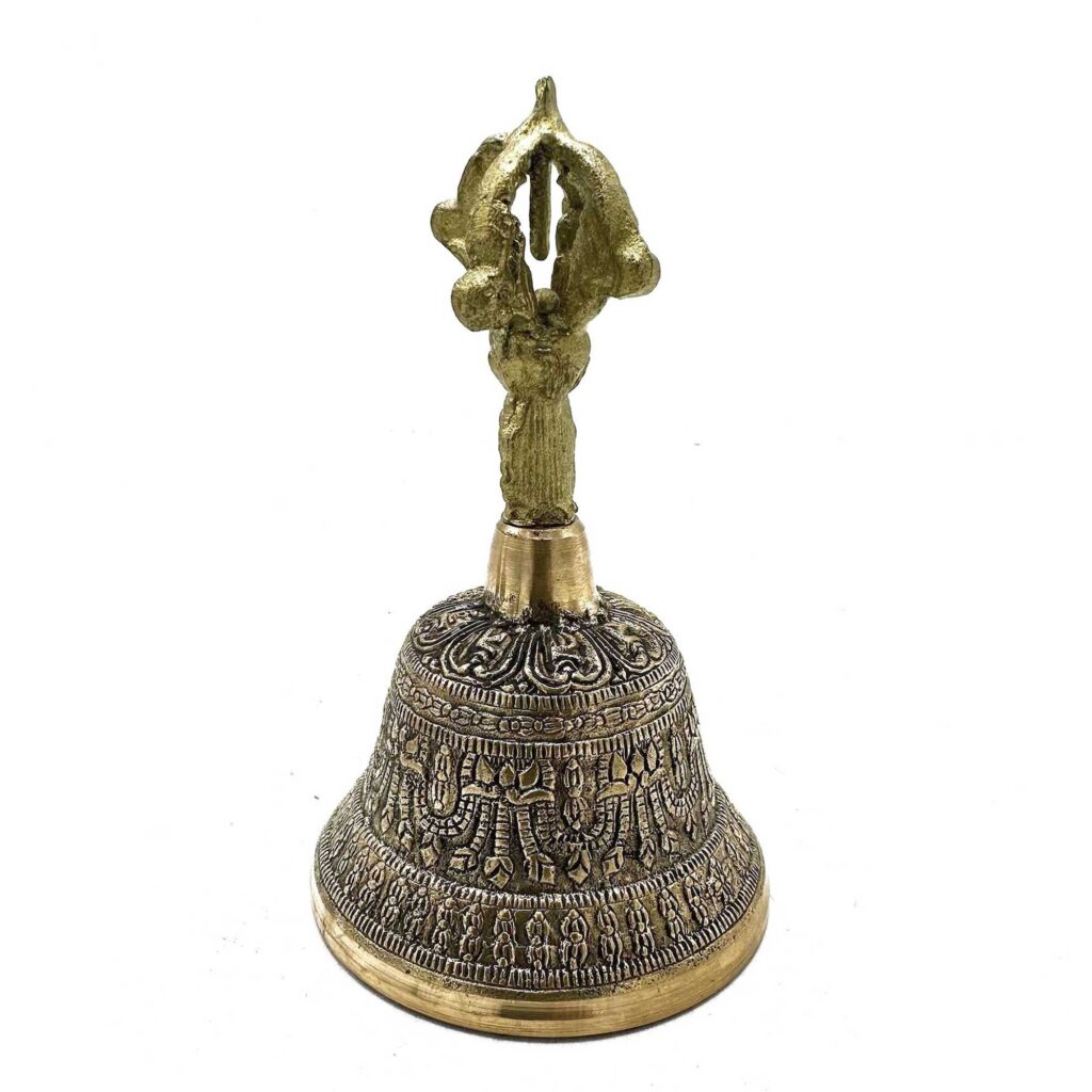 Campana Tingsha tibetana grande – 7,5×13 cm