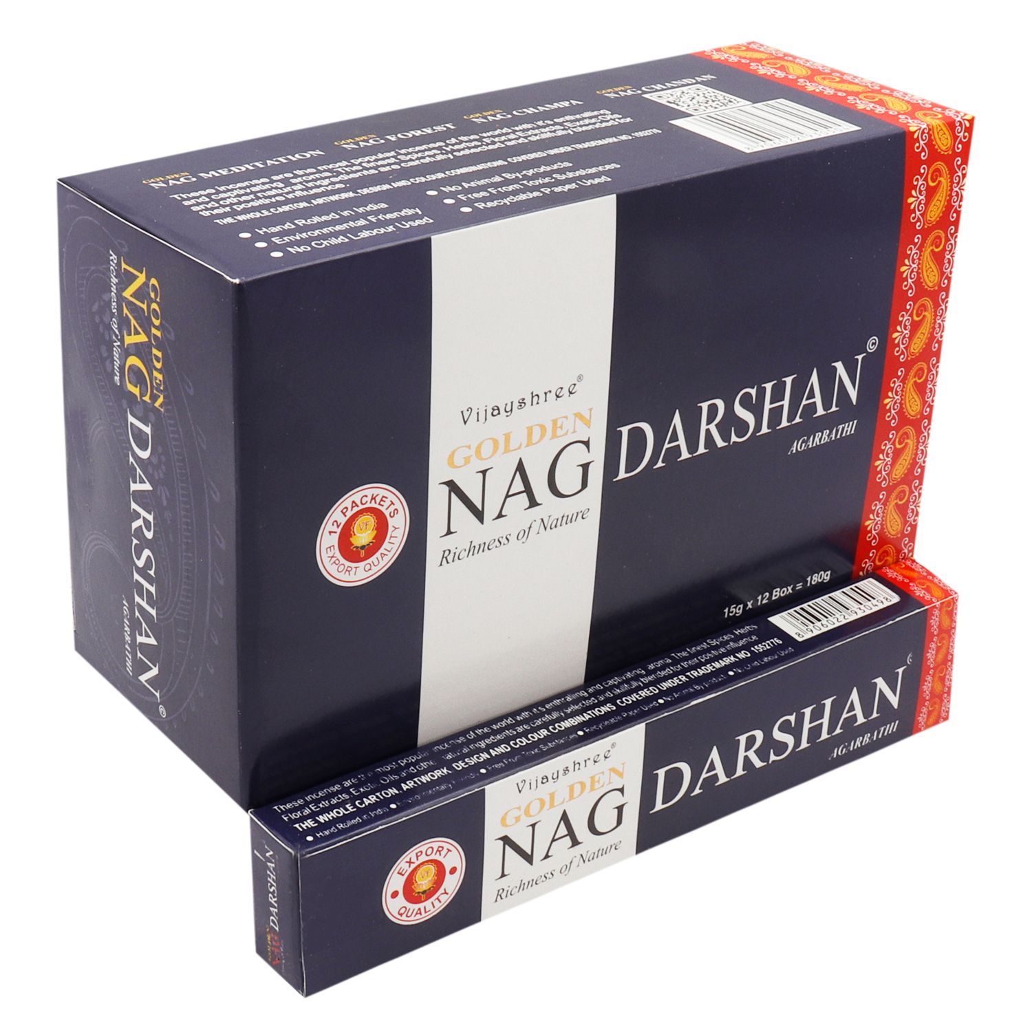 15g Incienso Dorado Nag - Darshan - Imagen 2