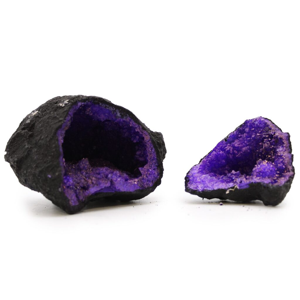 Geodas de calcita coloreada – Piedra Negra – Morado