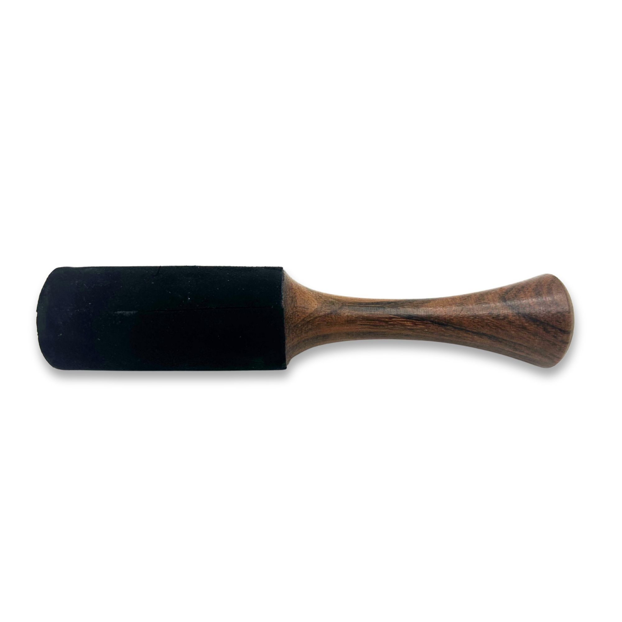 Palo de Madera - 18x3 cm - Mango Tubular Mediano con Doble Aro - Imagen 2