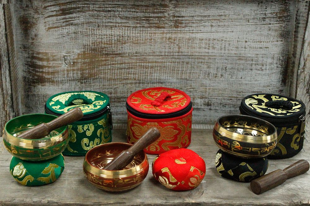 Mini Cuenco tibetano Set de Regalo - Rojo - Imagen 7