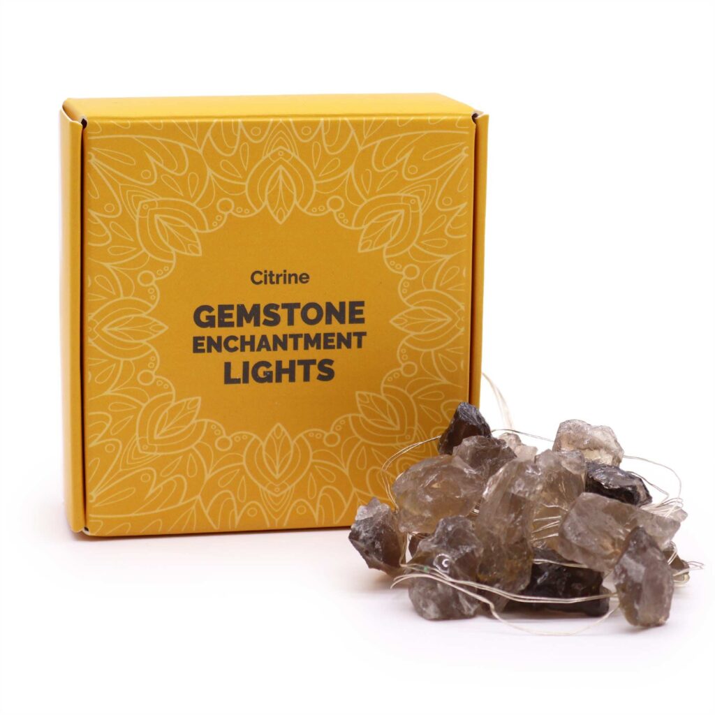 Luces de encantamiento de piedras preciosas – Citrino ahumado