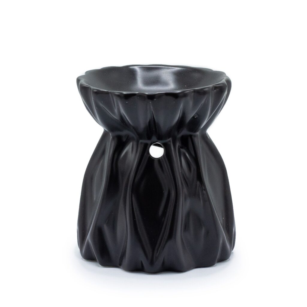 Quemador de Aceite Geométrico – Negro