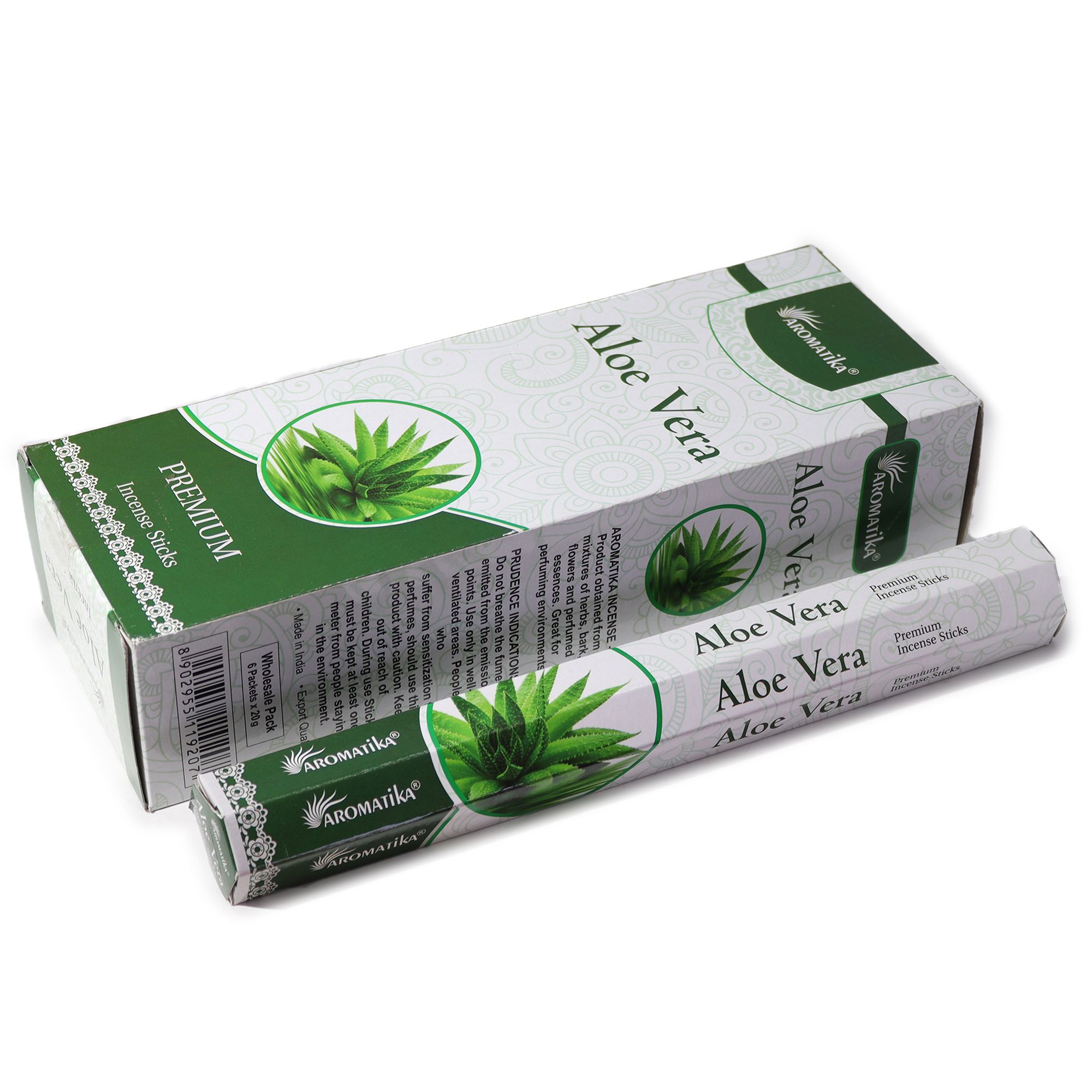 Incienso hexagonal sin carbón Aromatika - Aloe vera - Imagen 2