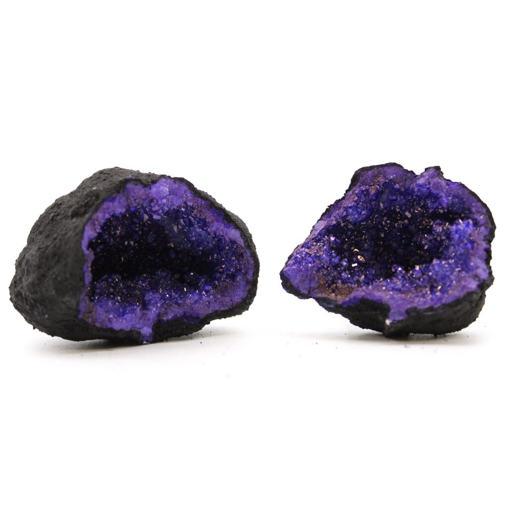 Geodas de calcita coloreada – Piedra Negra – Turquesa