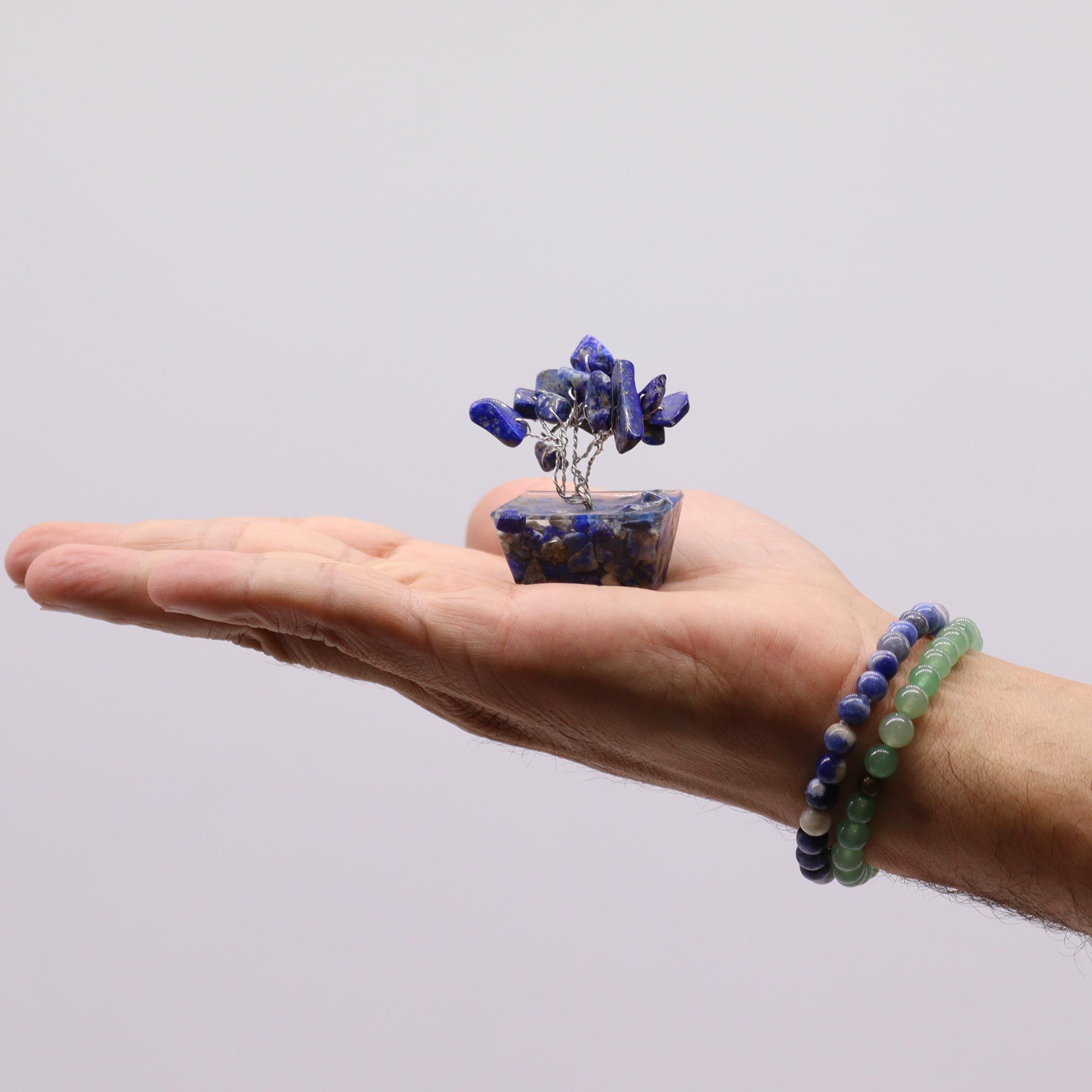 Mini árboles de piedras preciosas sobre base de orgonita - Mezcla Surtida (15 piedras) - Imagen 8