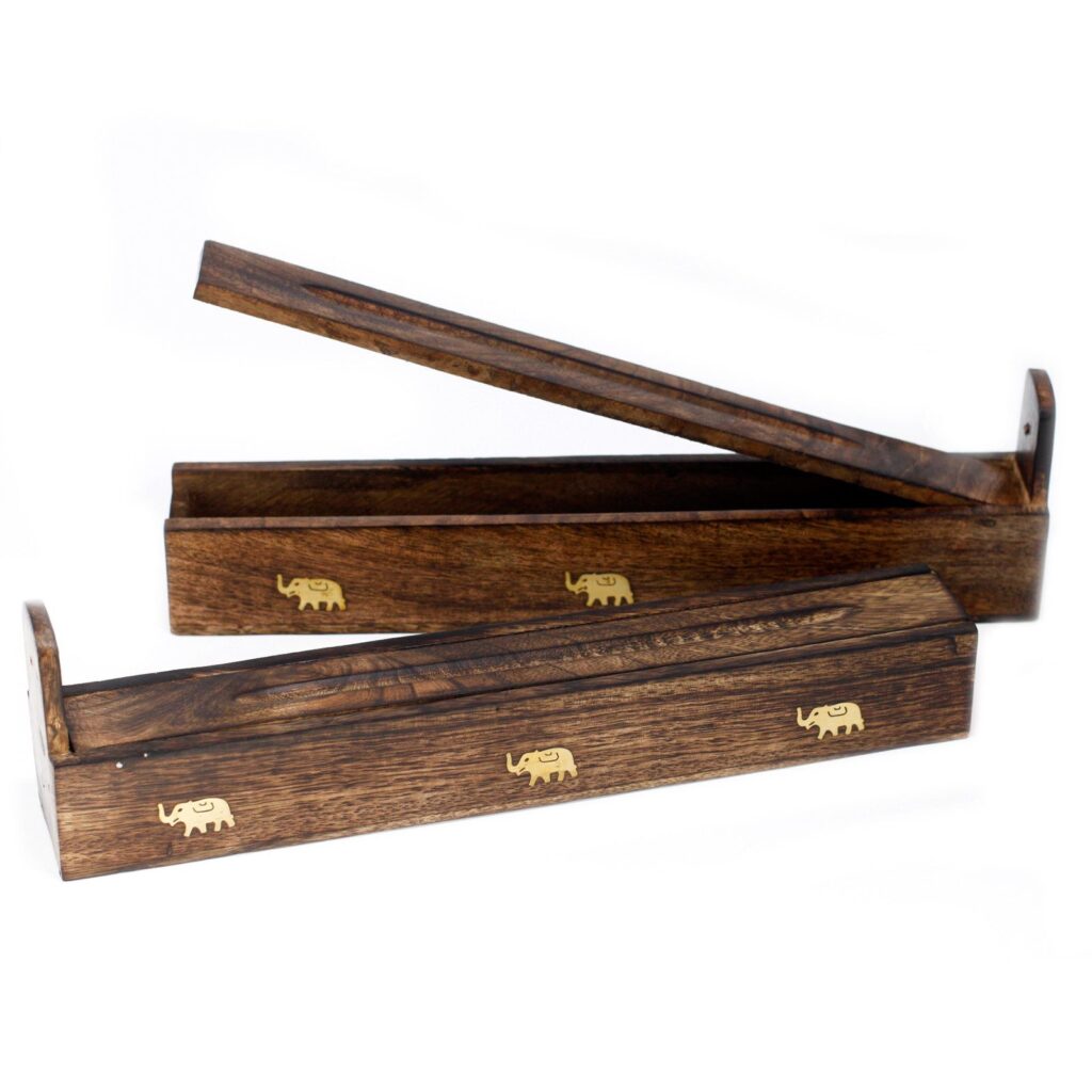 Mango Wood Incense Box – Assorted