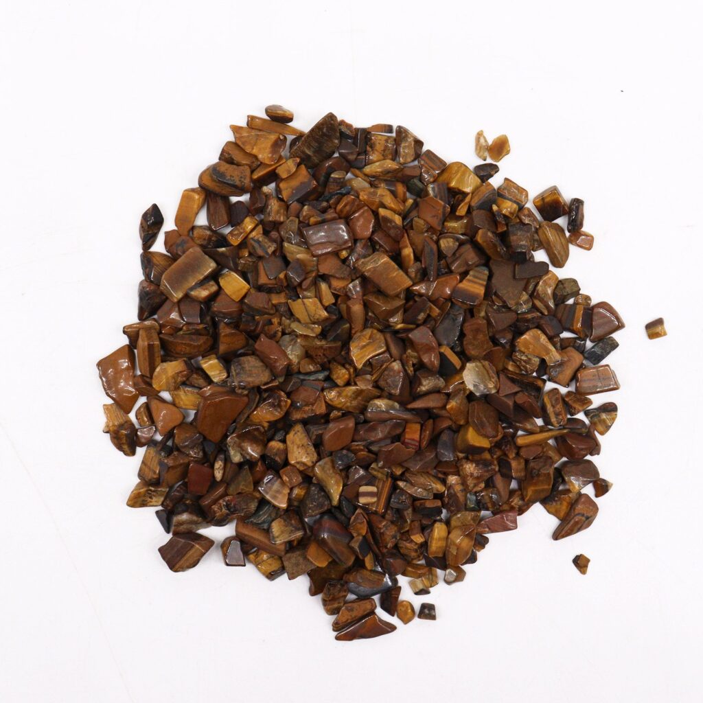 Tiger Eye Gemstone Chips Bulk – 1KG