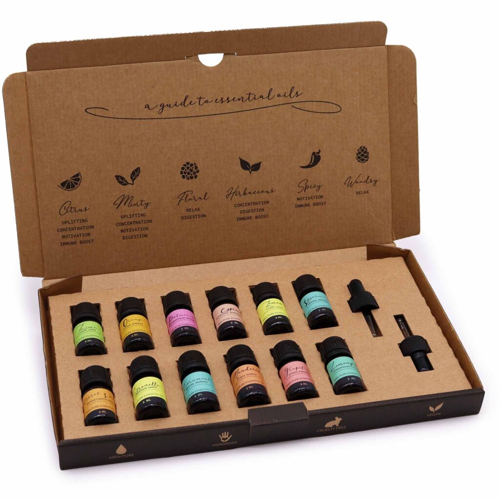Set de aceites esenciales para aromaterapia – Verano