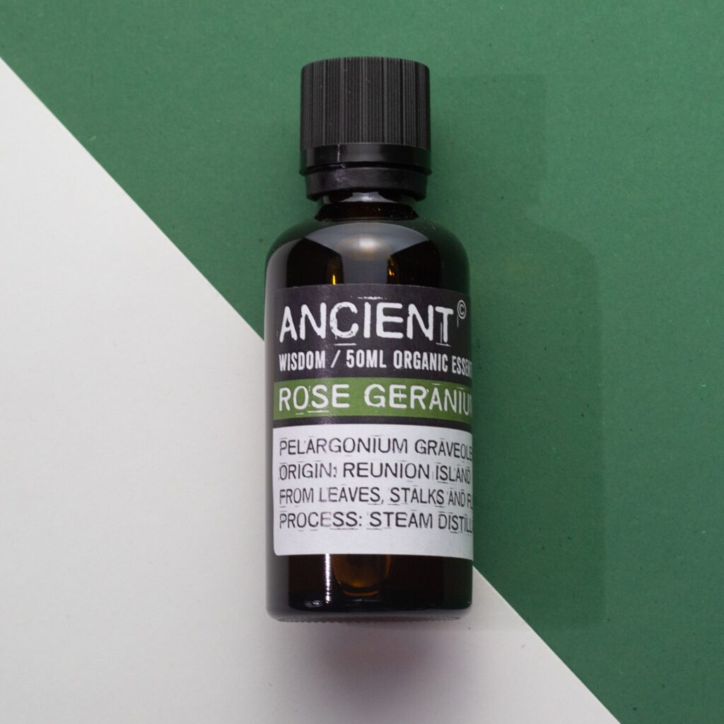 Aceite esencial orgánico de geranio rosado 50 ml