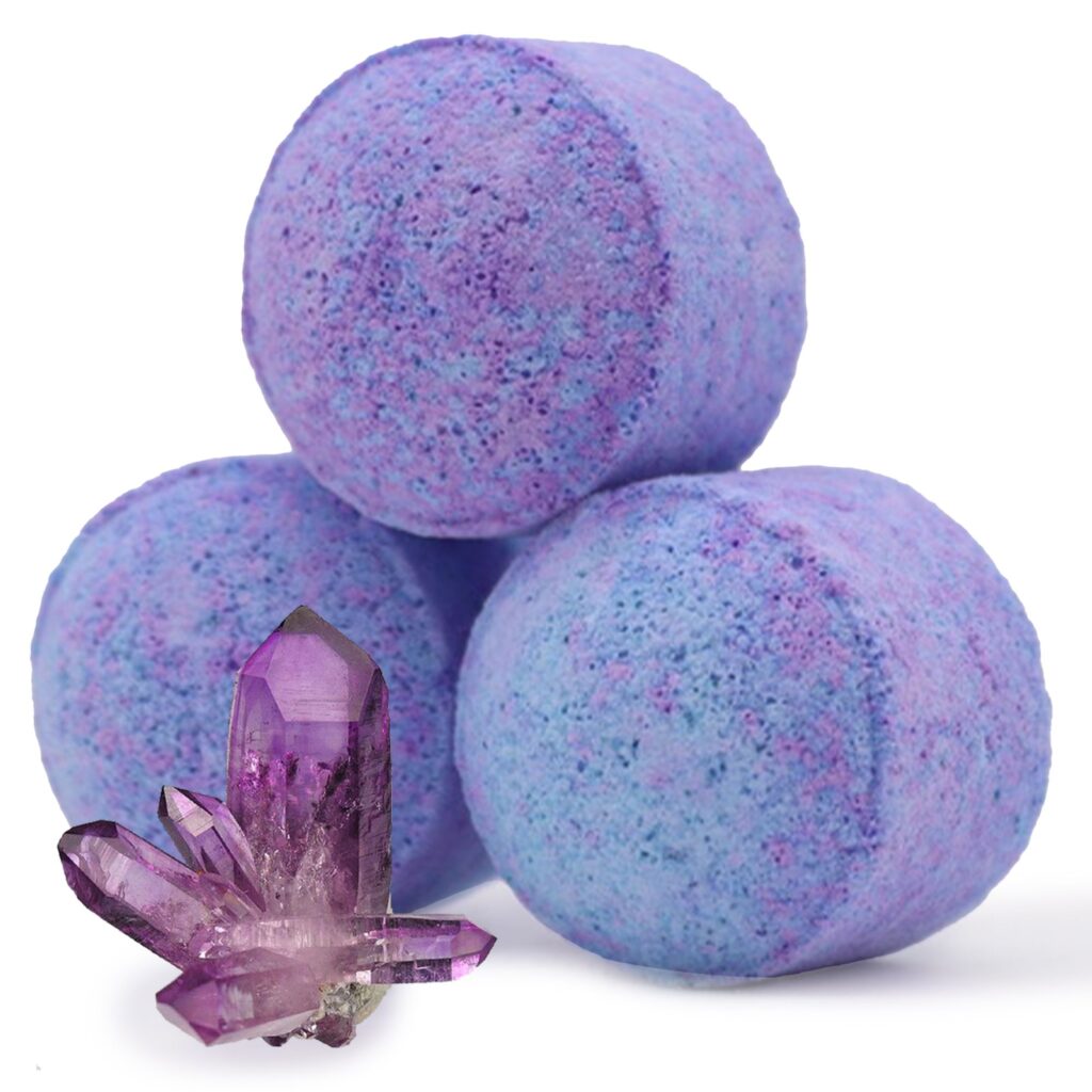 Caja de 1,3 kg de Mini Bombitas Relajantes – Amethyst Creed