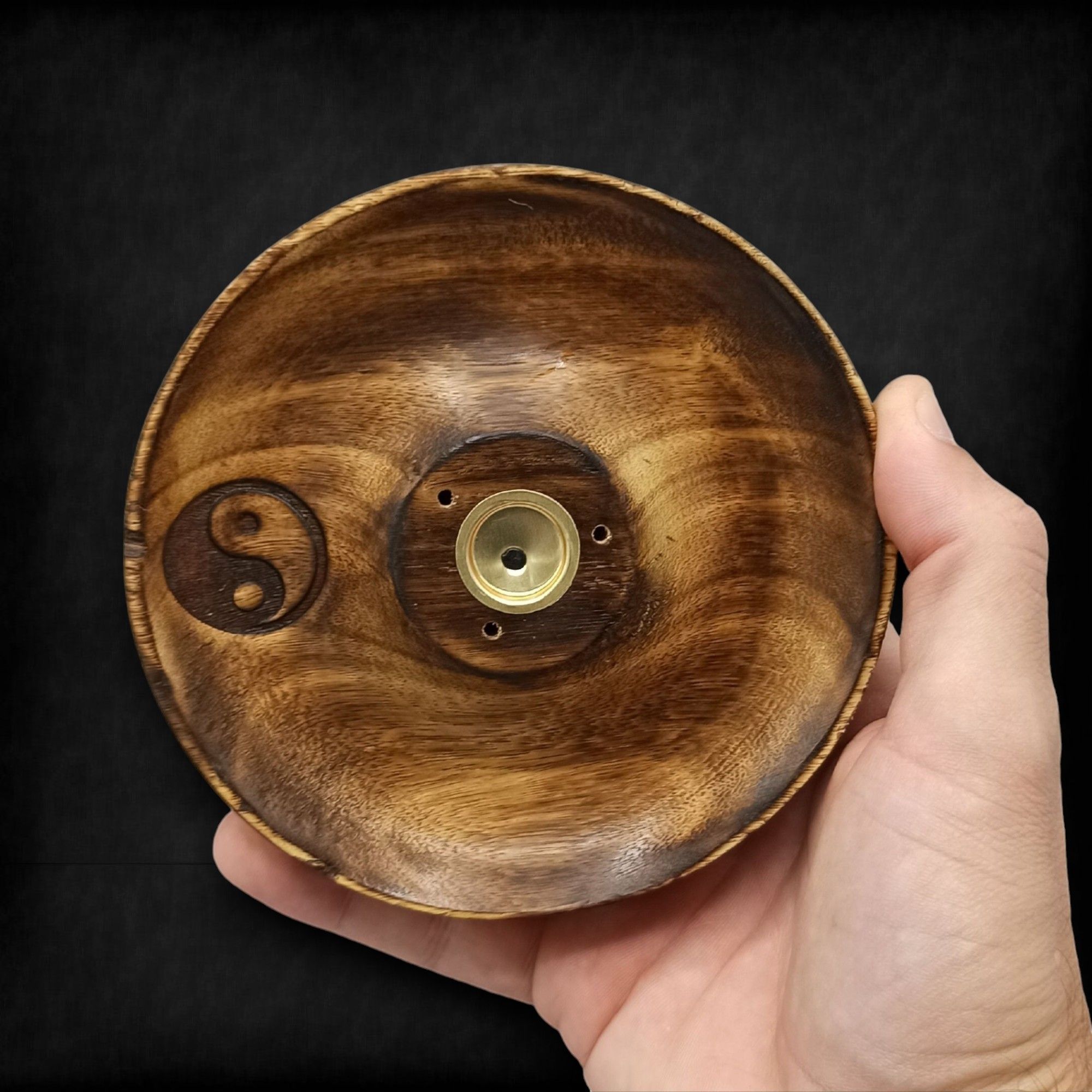 Disco porta incienso para conos y varillas - Ying & Yang - Imagen 4