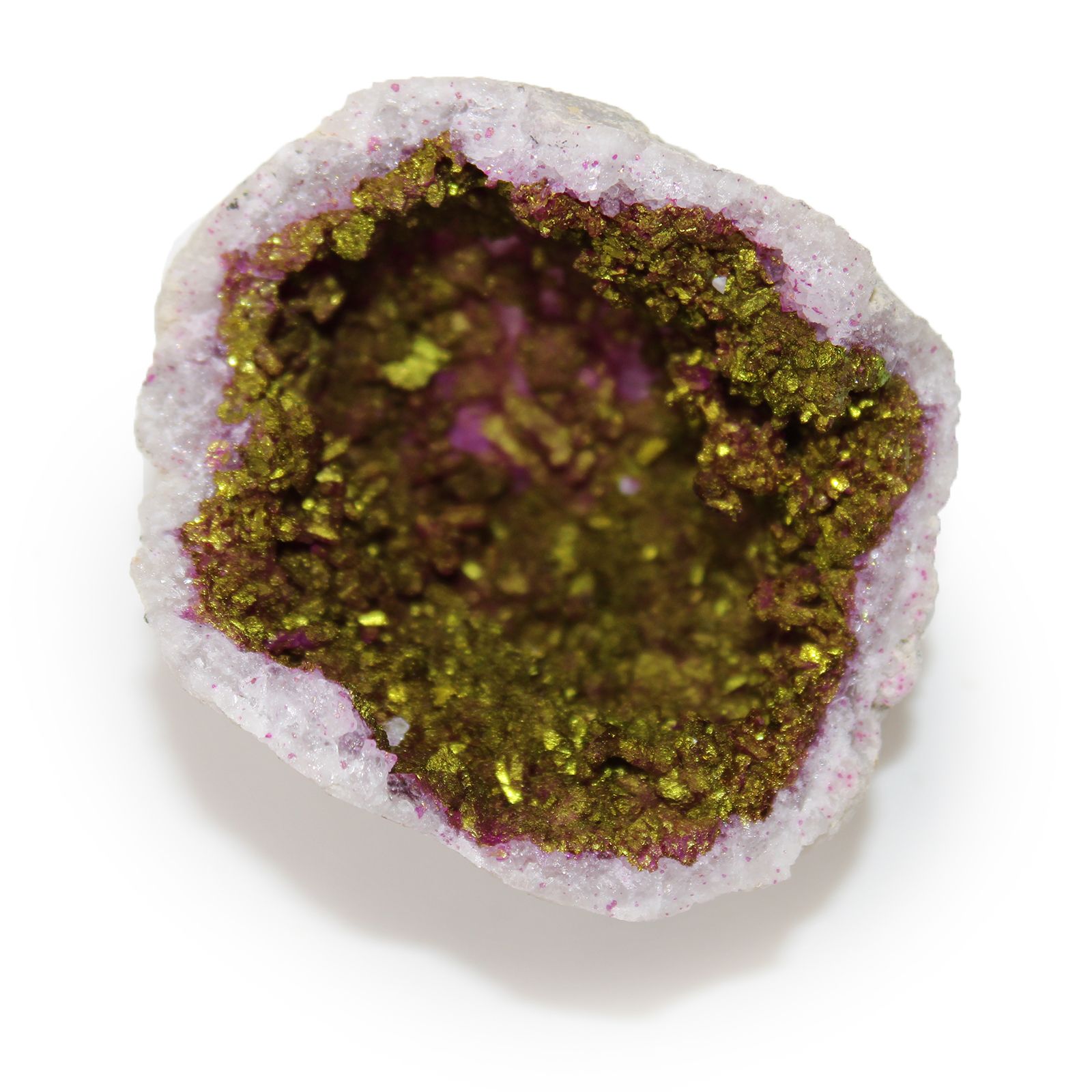 Geodas de calcita coloreada - Piedra Natural - Rosa & Oro - Imagen 3