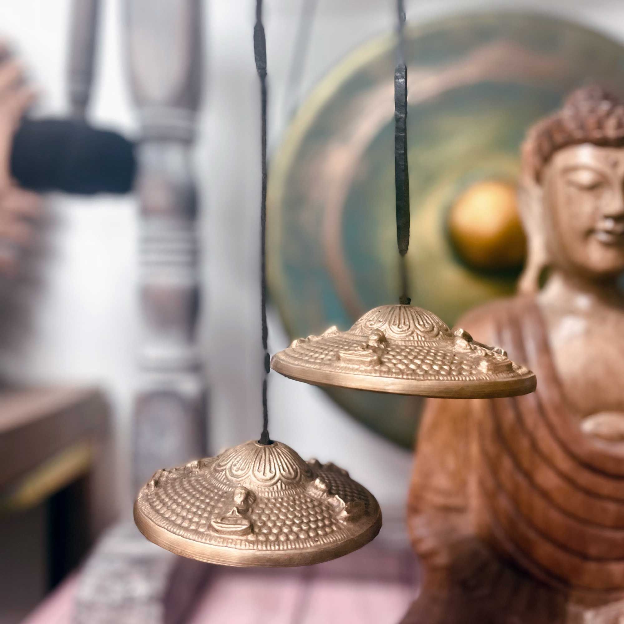 Tingsha tibetano - Siete chakras - aproximadamente 7 cm - Imagen 3