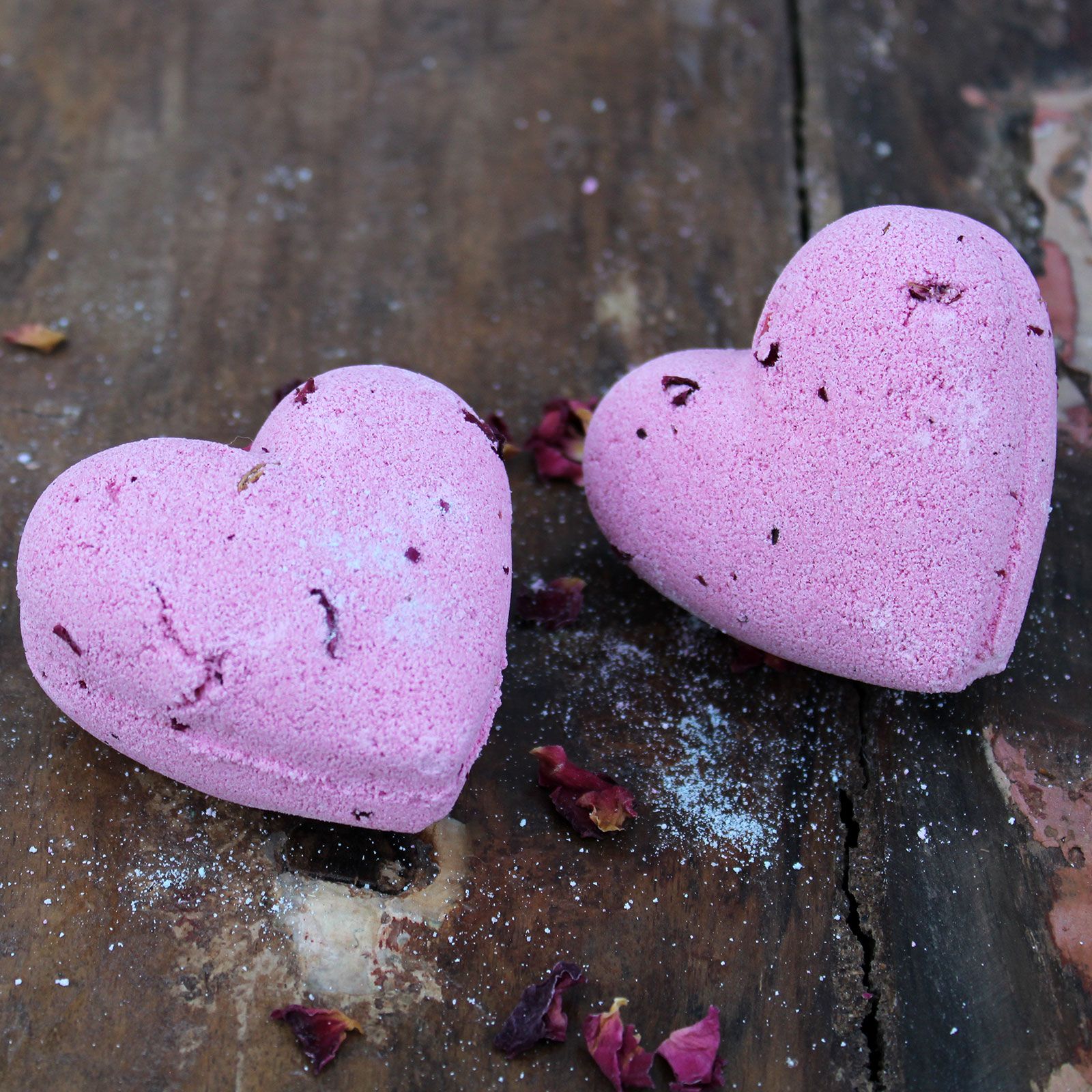 Bomba de baño de corazón 70 g - Ylang y rosa - Imagen 4