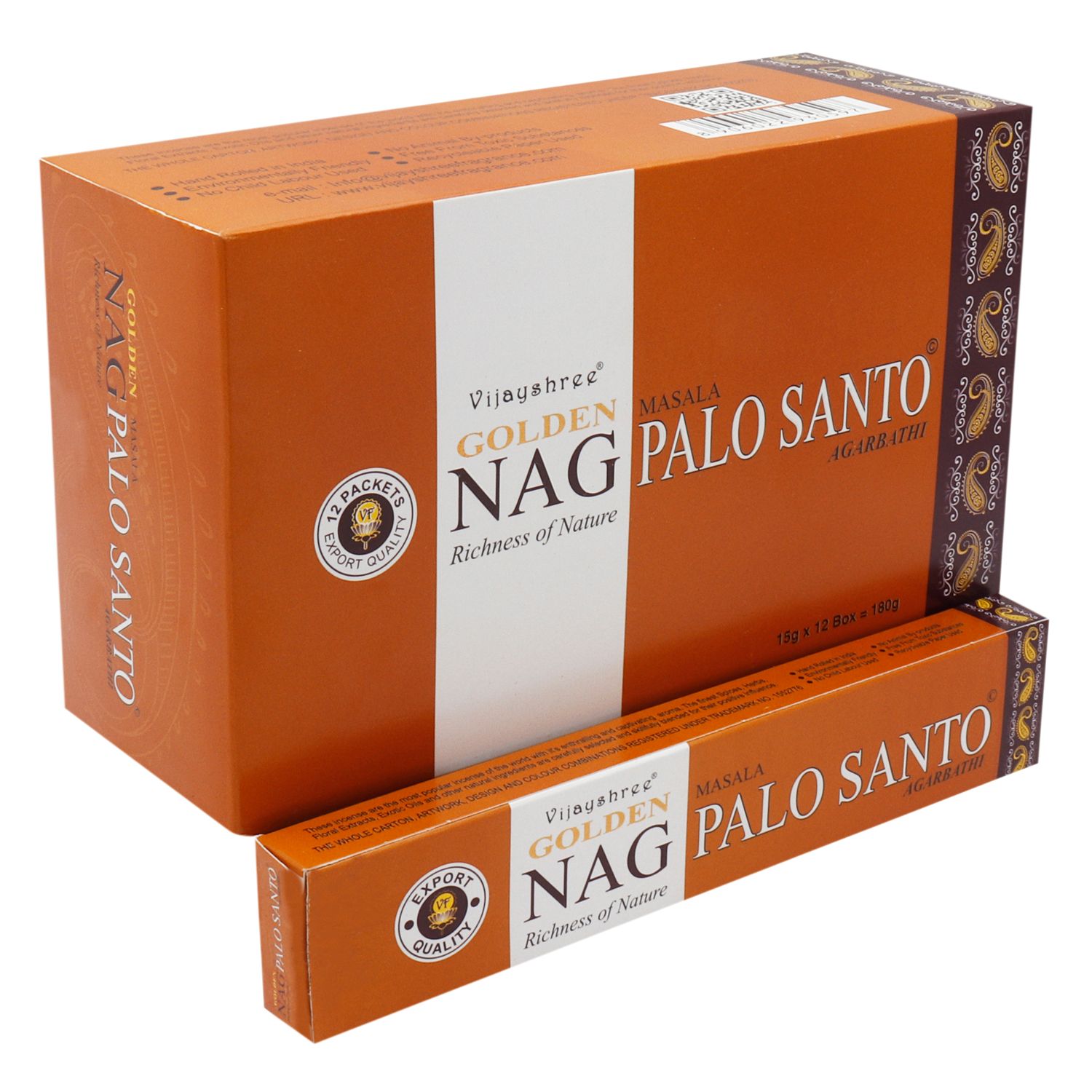 15g Incienso Dorado Nag - Palo Santo - Imagen 2