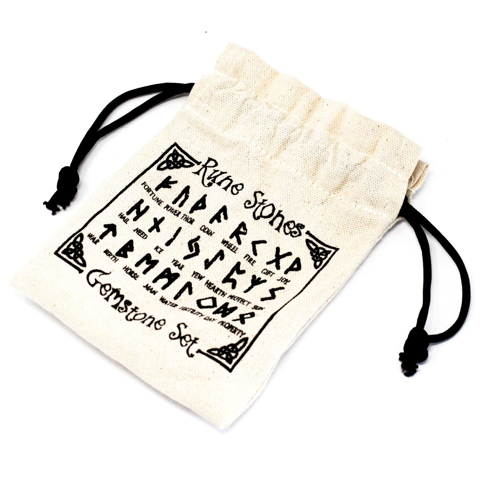 juego de Runa de la India en bolsas - Jaspe rojo - Imagen 3