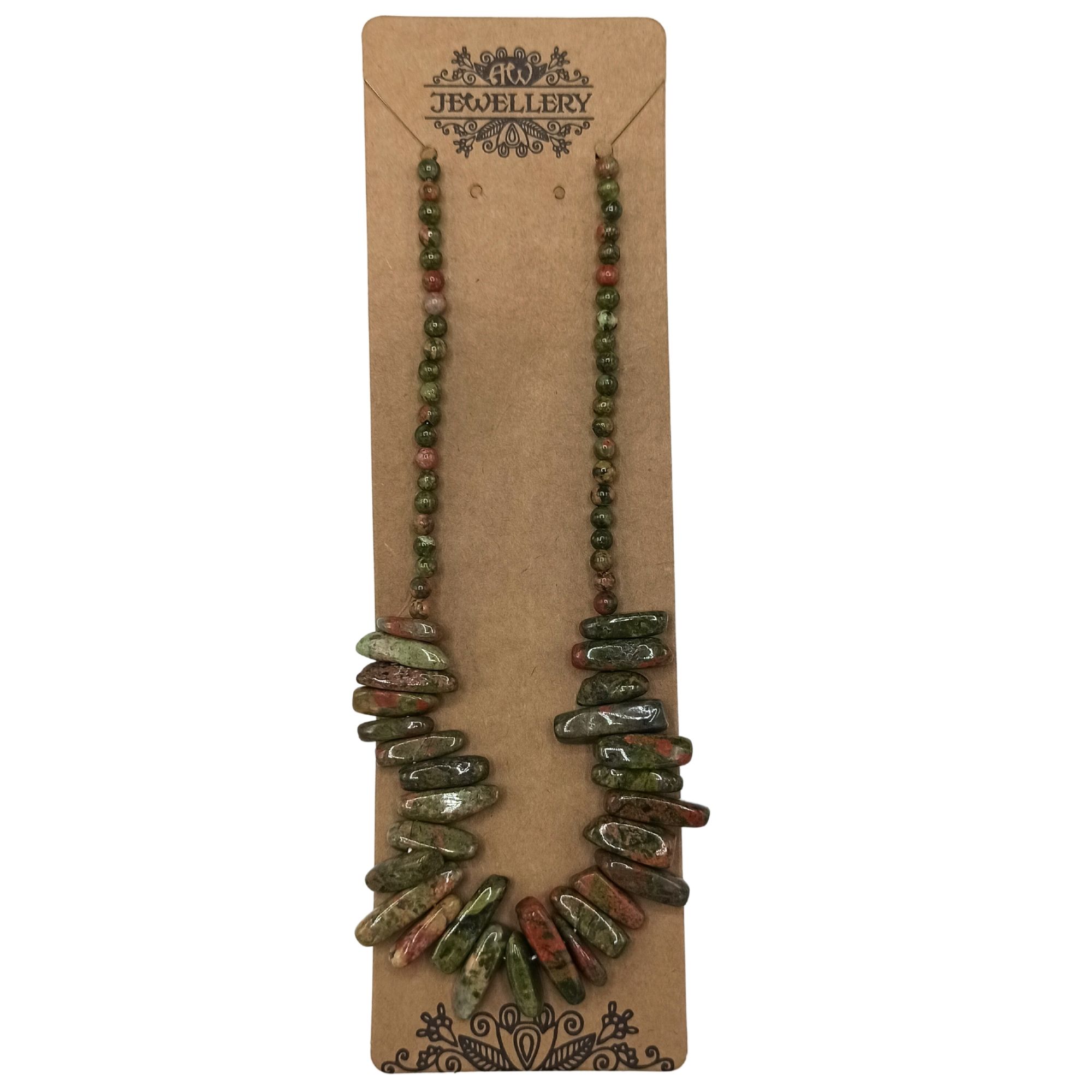 Collar de gemas Longstone - Ágata musgosa - Imagen 3