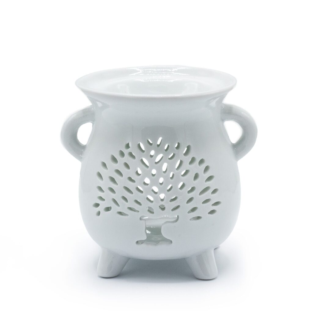 Quemador de Aceite – Árbol de la Vida – Blanco