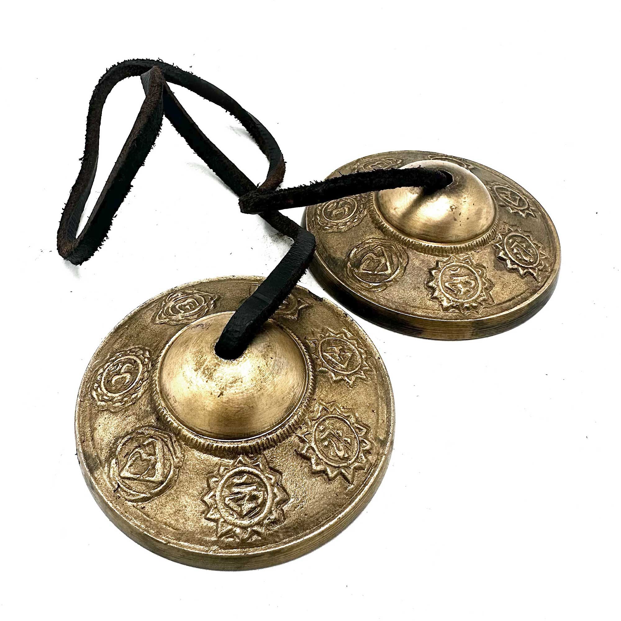 Tingsha tibetano – Siete chakras – aproximadamente 7 cm