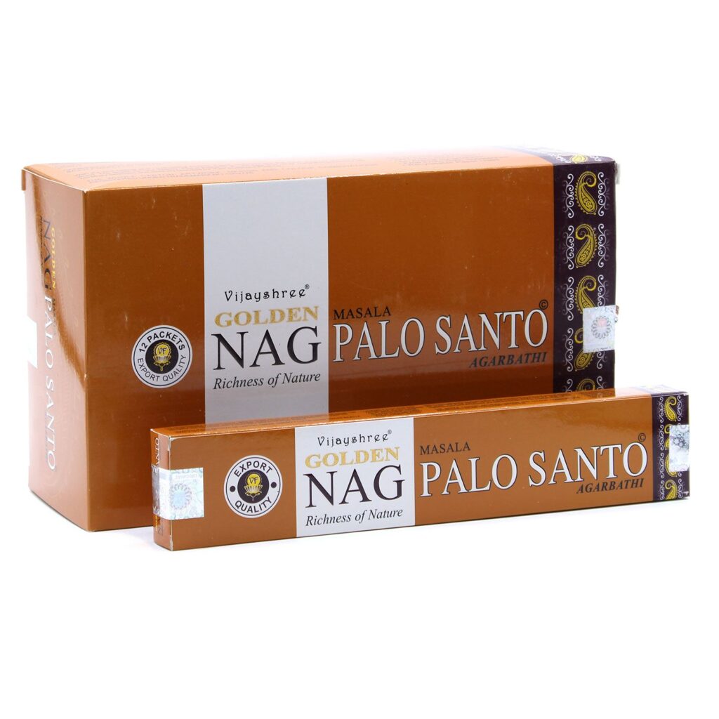 15g Incienso Dorado Nag – Palo Santo