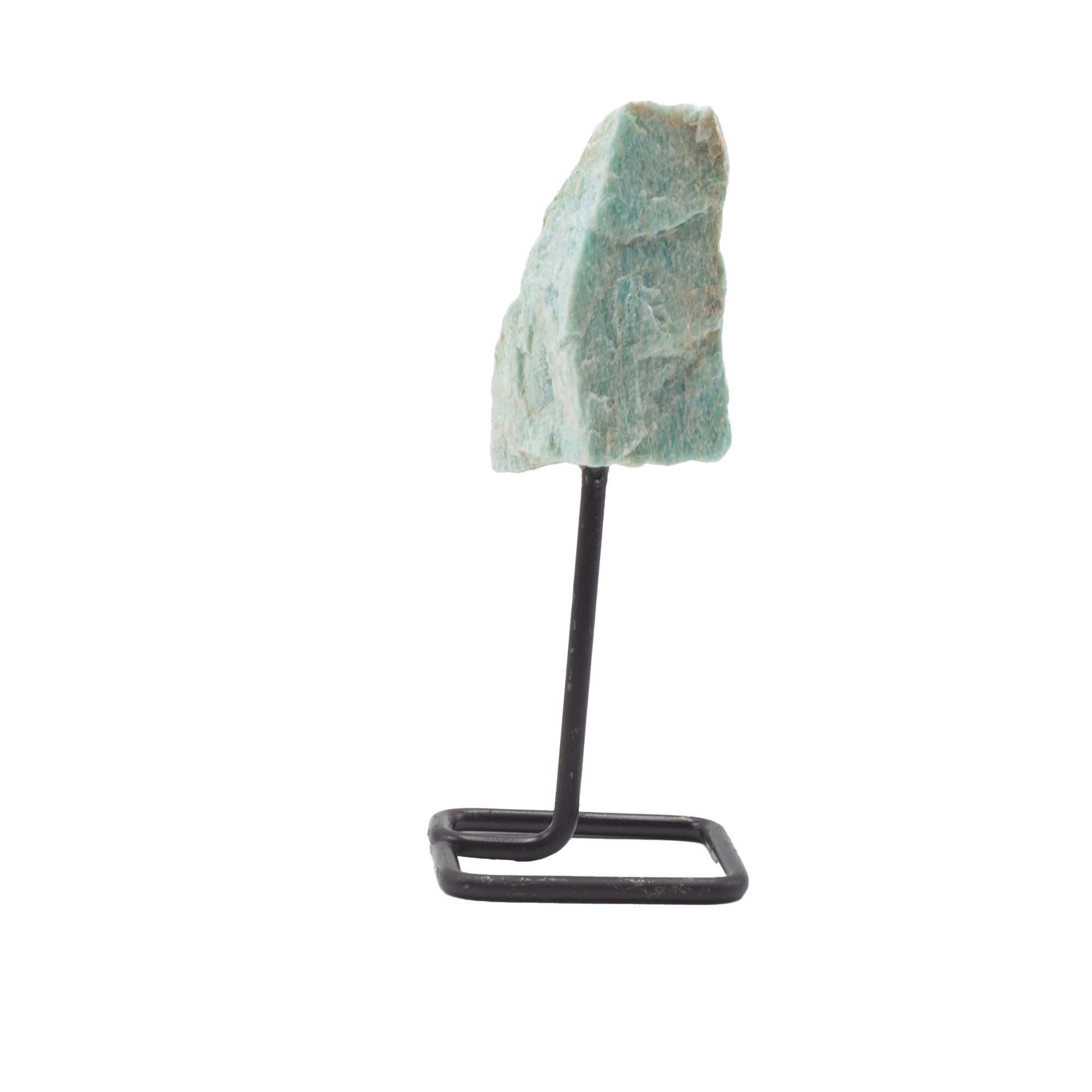 Muestra de mineral en soporte metálico - amazonita - Imagen 2