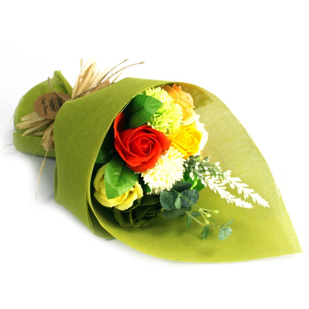 Ramo Flores de Jabón – verde amarillo