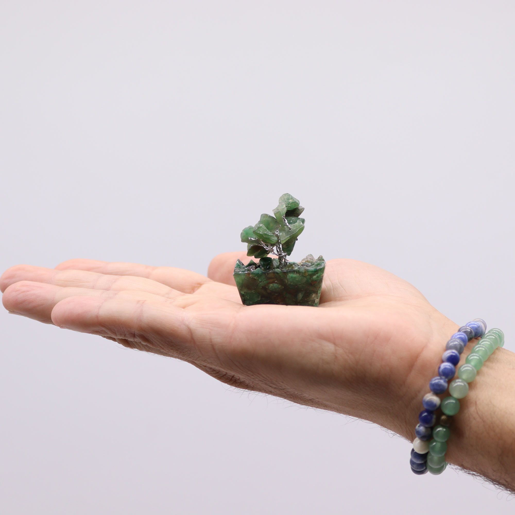 Mini árboles de piedras preciosas sobre base de orgonita - Mezcla Surtida (15 piedras) - Imagen 7