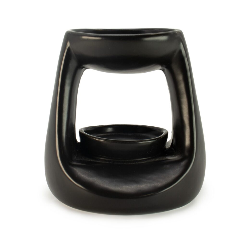 Quemador de aceite cerámico Zen - Pequeño clásico - Negro mate
