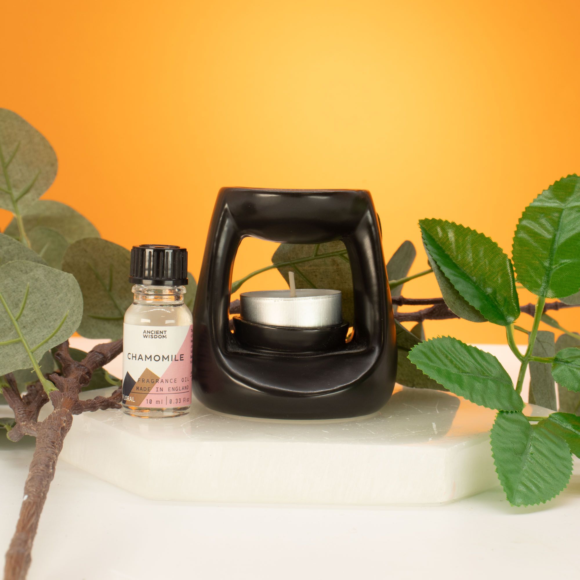 Quemador de aceite cerámico Zen - Pequeño clásico - Negro mate - Imagen 2