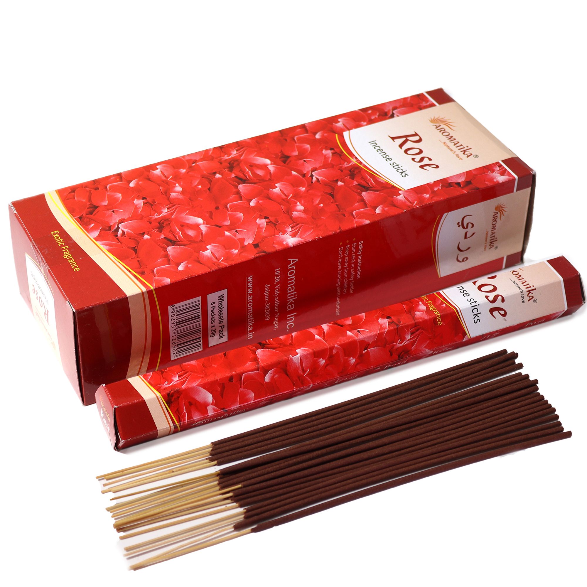 Incienso Hexagonal sin Carbón Aromatika – Rosa