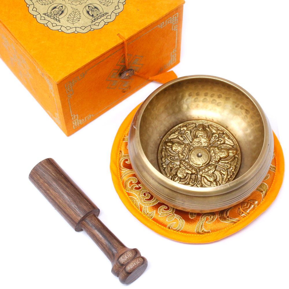 Cuenco tibetano set - Cinco Buda 10cm (min 400gm) - Imagen 8