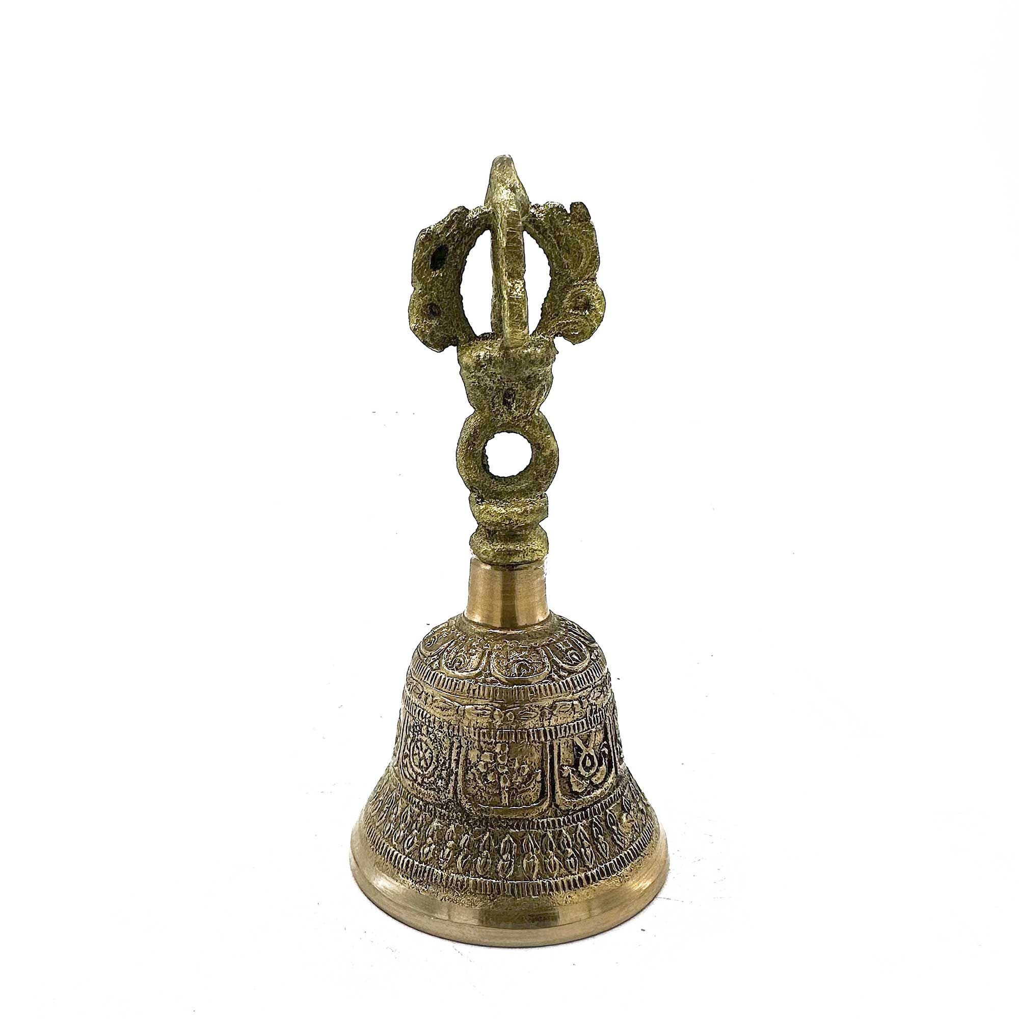 Campana tibetana pequeña Tingsha - 5x11cm - Imagen 3