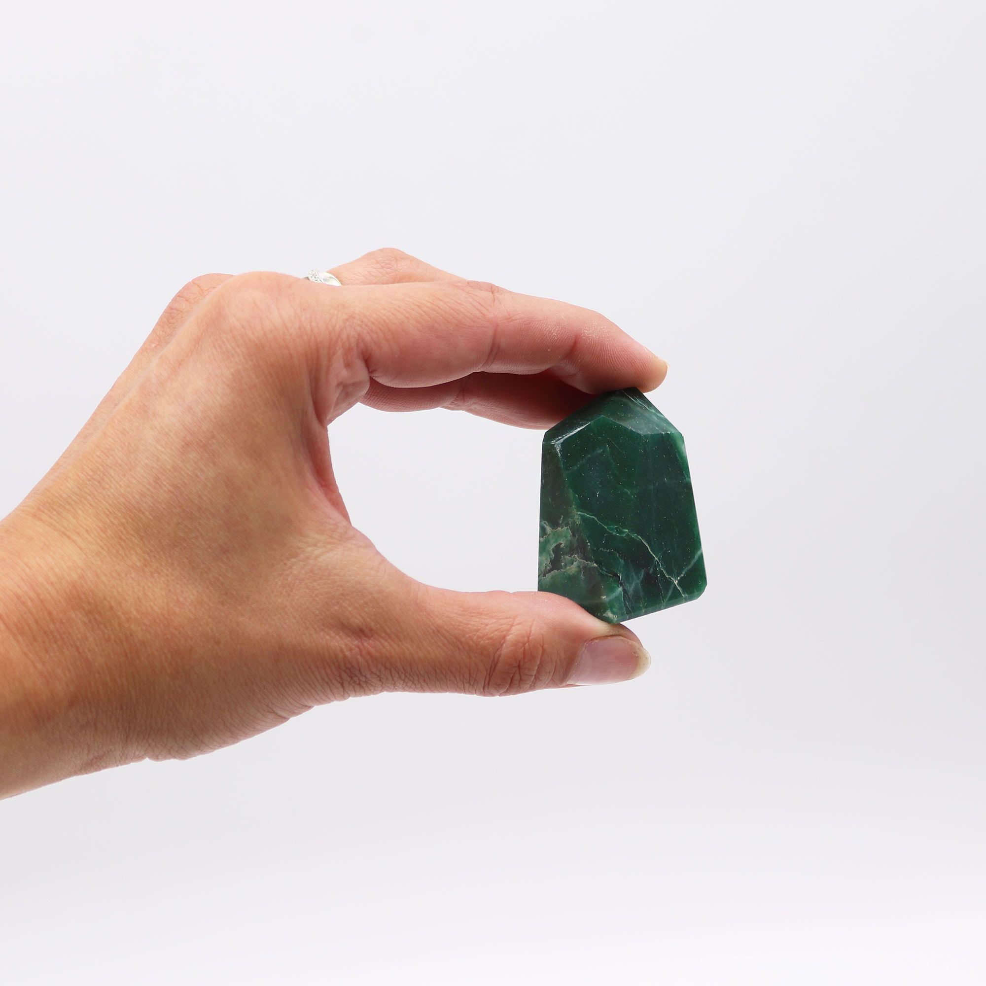 Puntas de gema aproximadamente 6 cm (0,5 kg) - Jade indio (aproximadamente 8 piezas) - Imagen 2