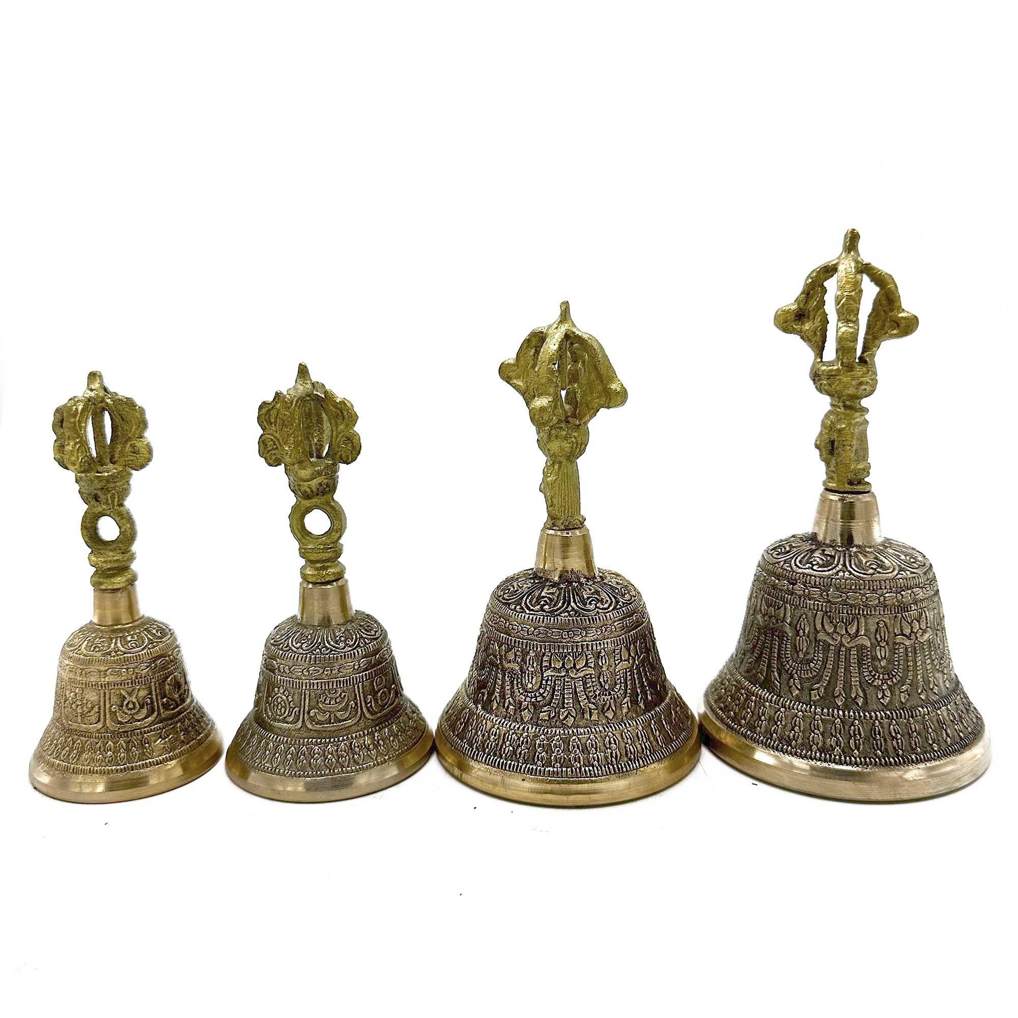 Campana tibetana pequeña Tingsha - 5x11cm - Imagen 2