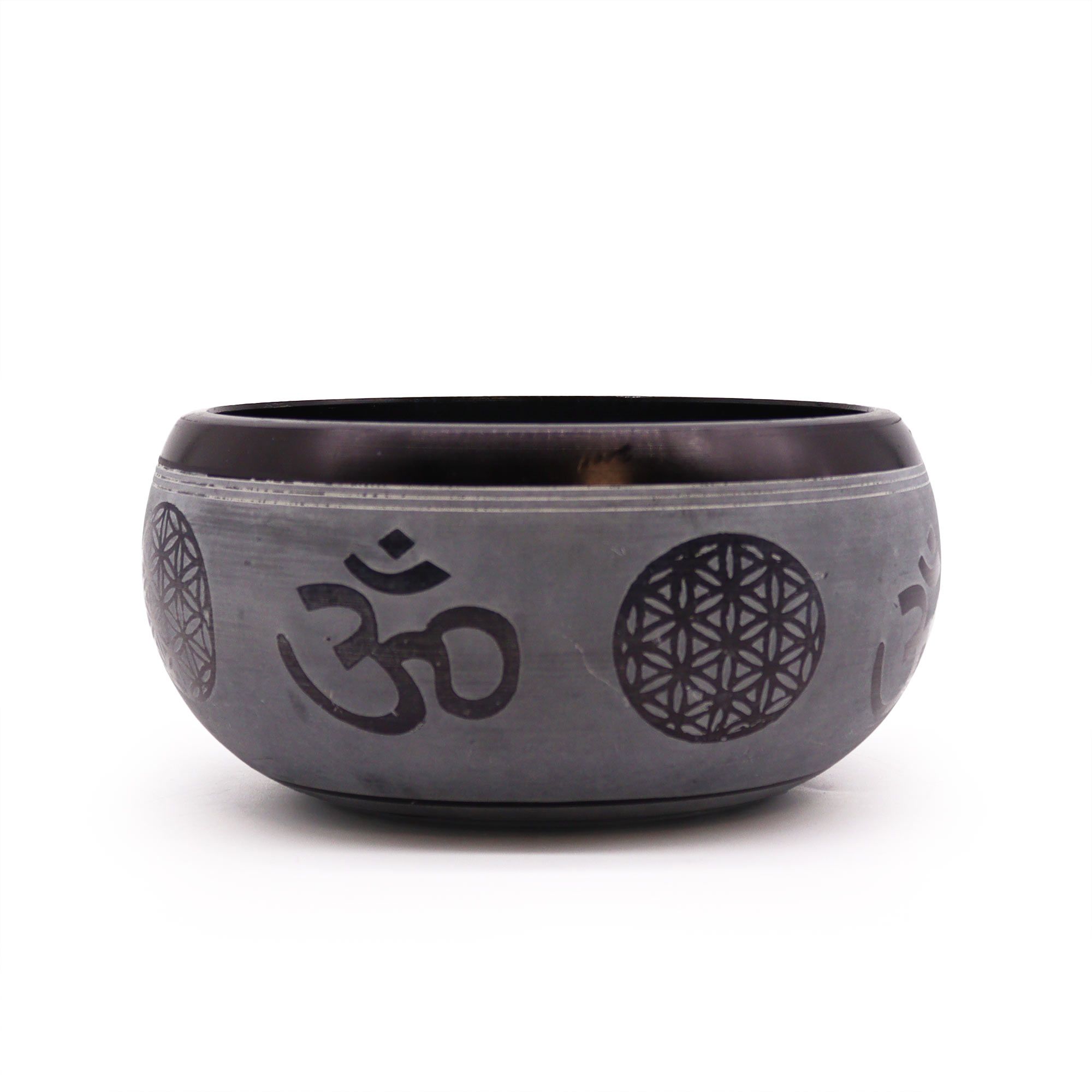 Cuenco tibetano de polvo de tierra – Om Five Buddha – 16cm