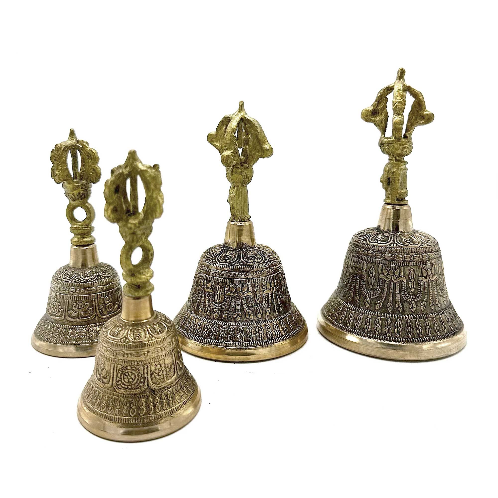 Campana tibetana pequeña Tingsha - 5x11cm - Imagen 4