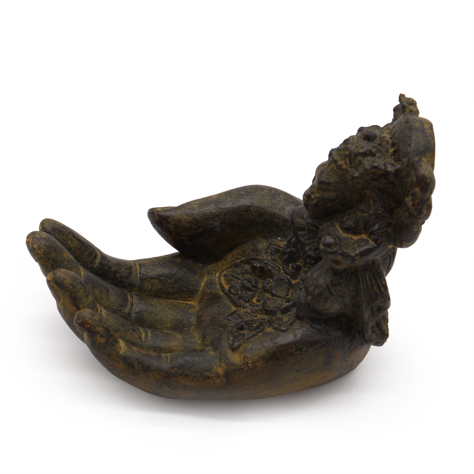 Quemador de incienso Ganesh y mano (antiguo) - Imagen 3