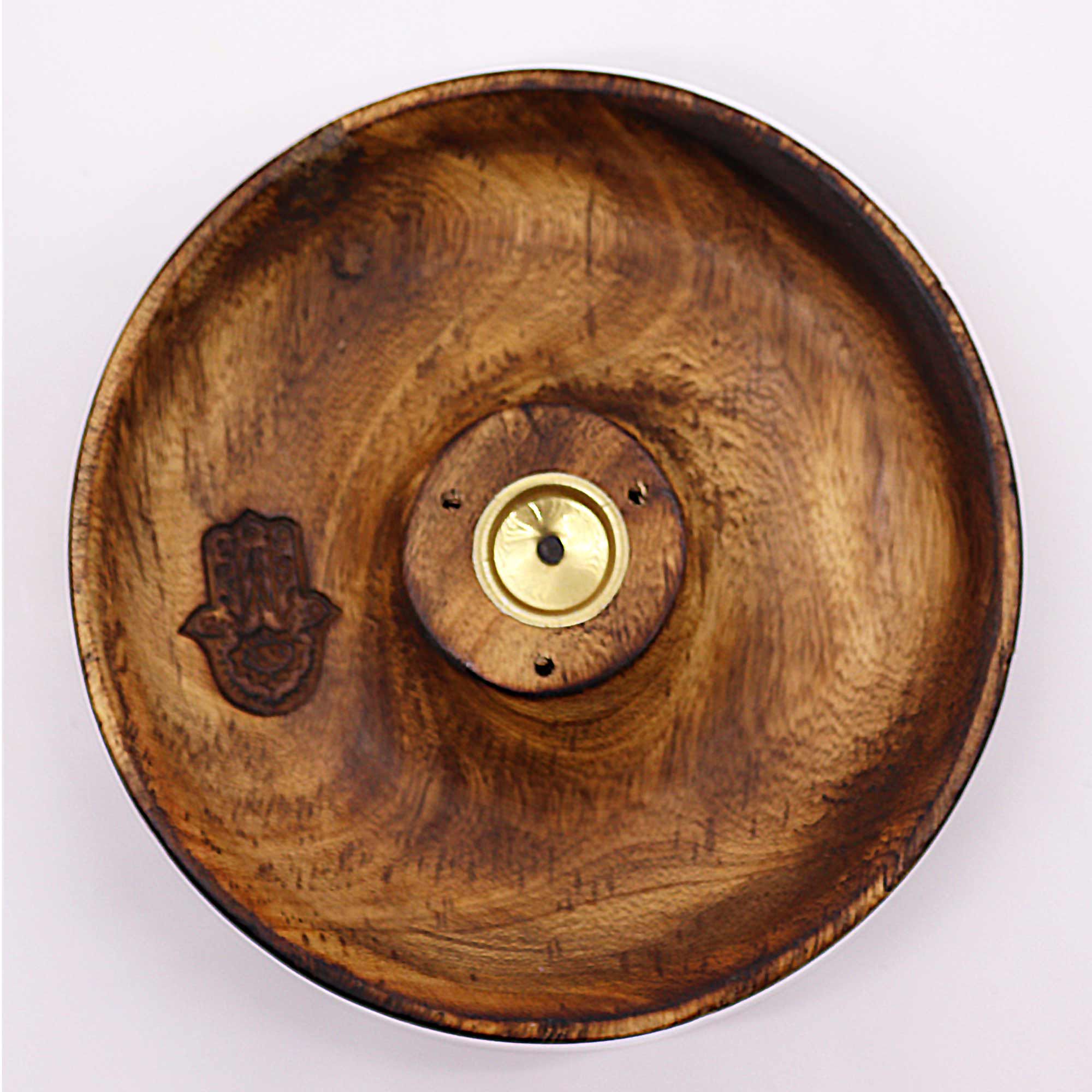 Disco porta incienso para conos y varillas - Hamsa - Imagen 2