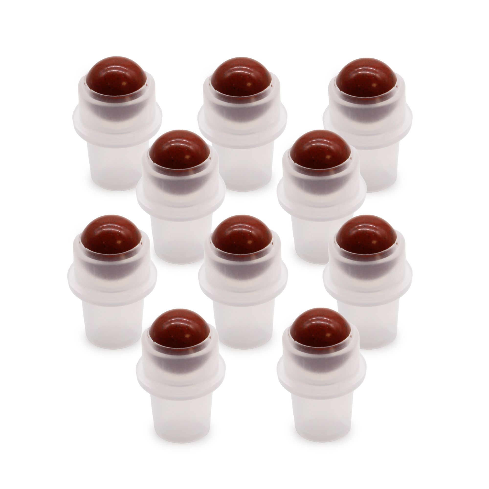 Punta de rodillo de piedras preciosas para botella de 5 ml - Red Jasper - Imagen 3