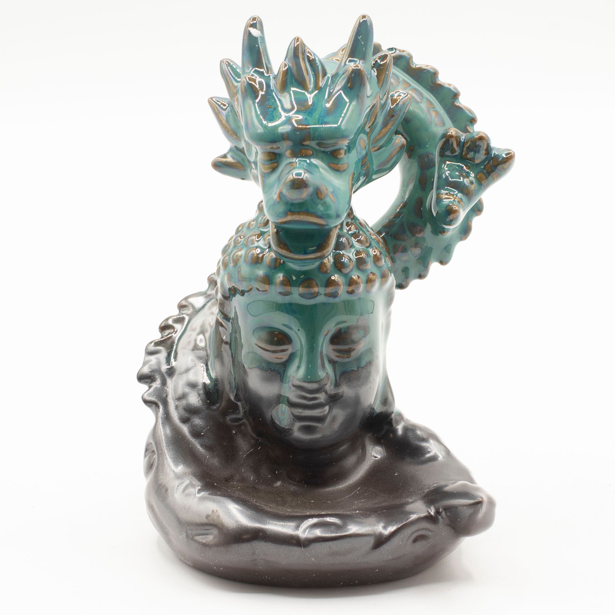 Quemador de incienso de flujo inverso - Dragón sobre Buda - Imagen 5