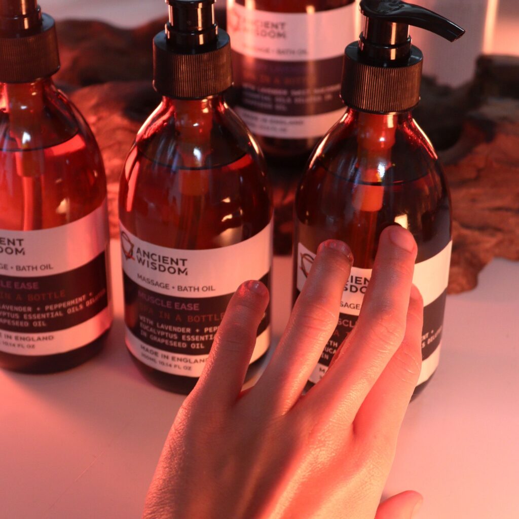 Aceite de masaje y baño de aromaterapia – Alivio Muscular 300 ml