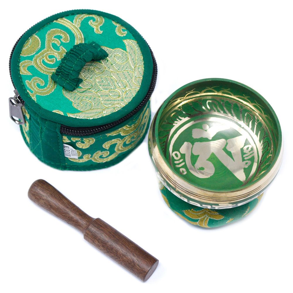 Mini Cuenco tibetano Set de Regalo - Verde - Imagen 3