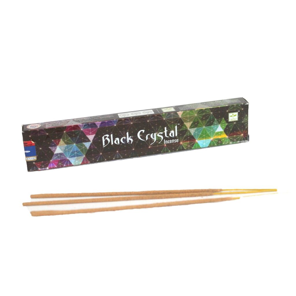 Incienso Satya Black Crystal Incense – 15g