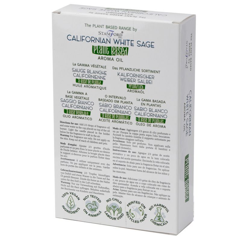 Aceites Aromáticos a base de Plantas - Salvia Blanca Californiana - Imagen 2