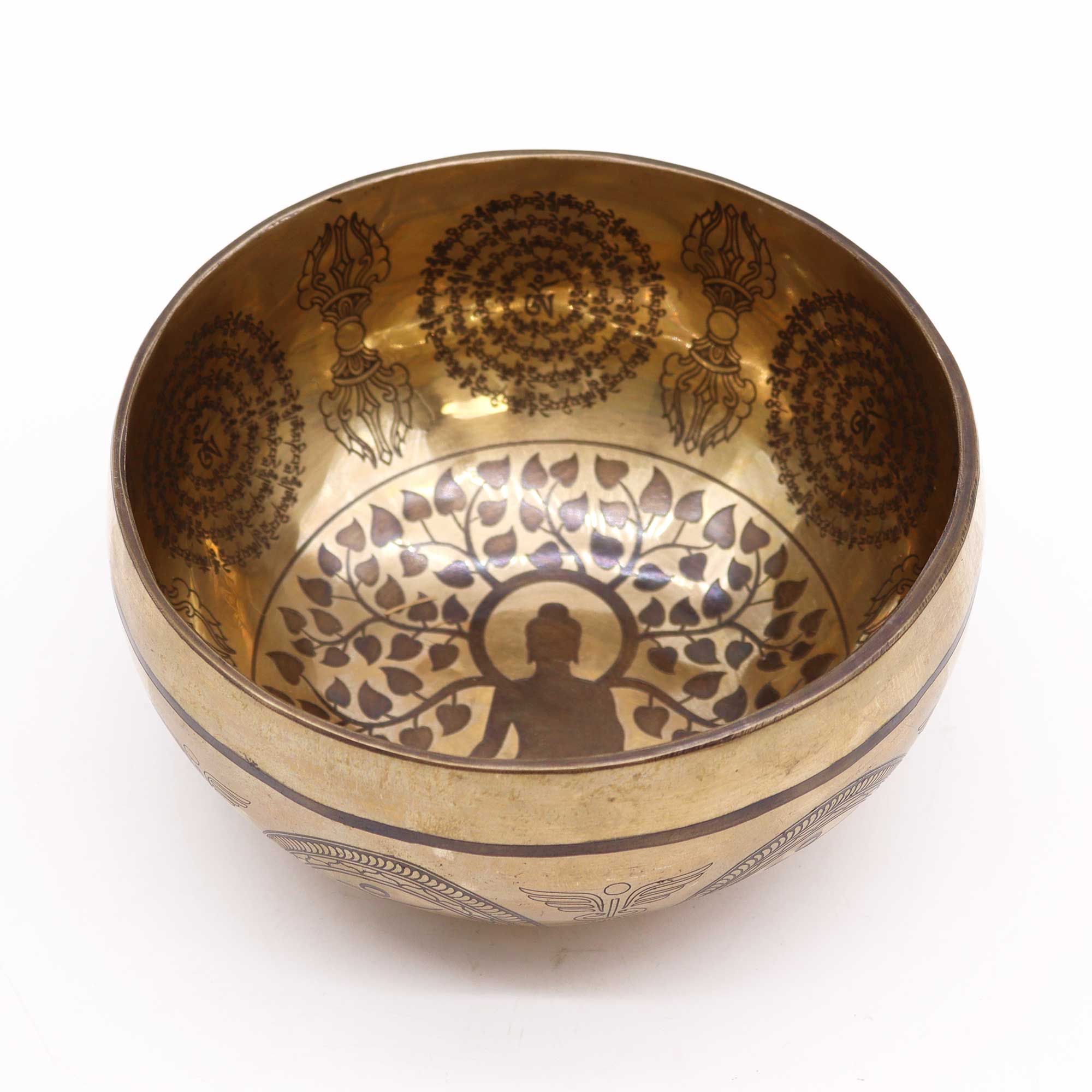 Cuenco tibetano grabado - 16 cm - Siete chakras, modelo 2 - Imagen 3