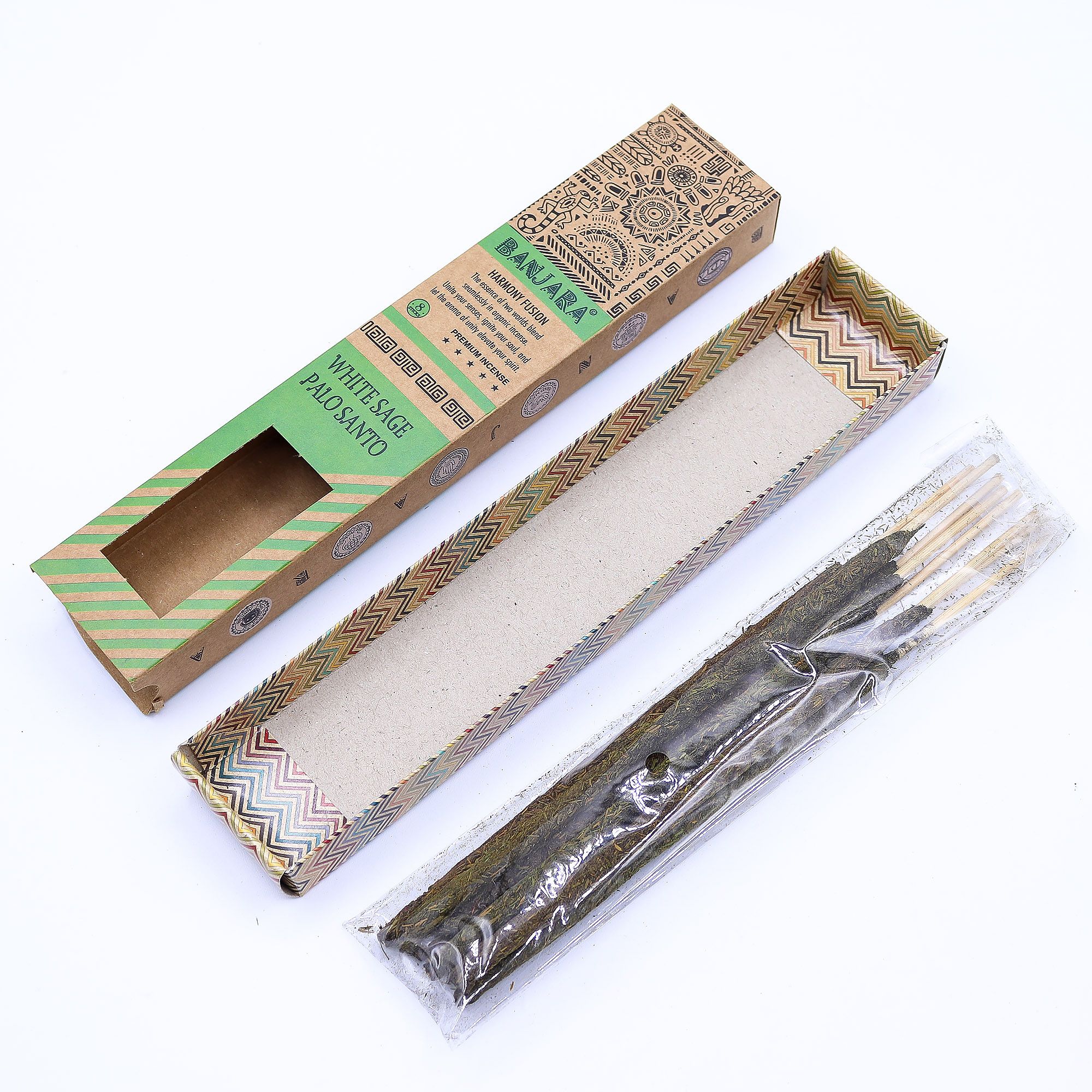 Banjara Palitos de Palo Santo para sahumar - Juego de 6 - Caja - Imagen 8