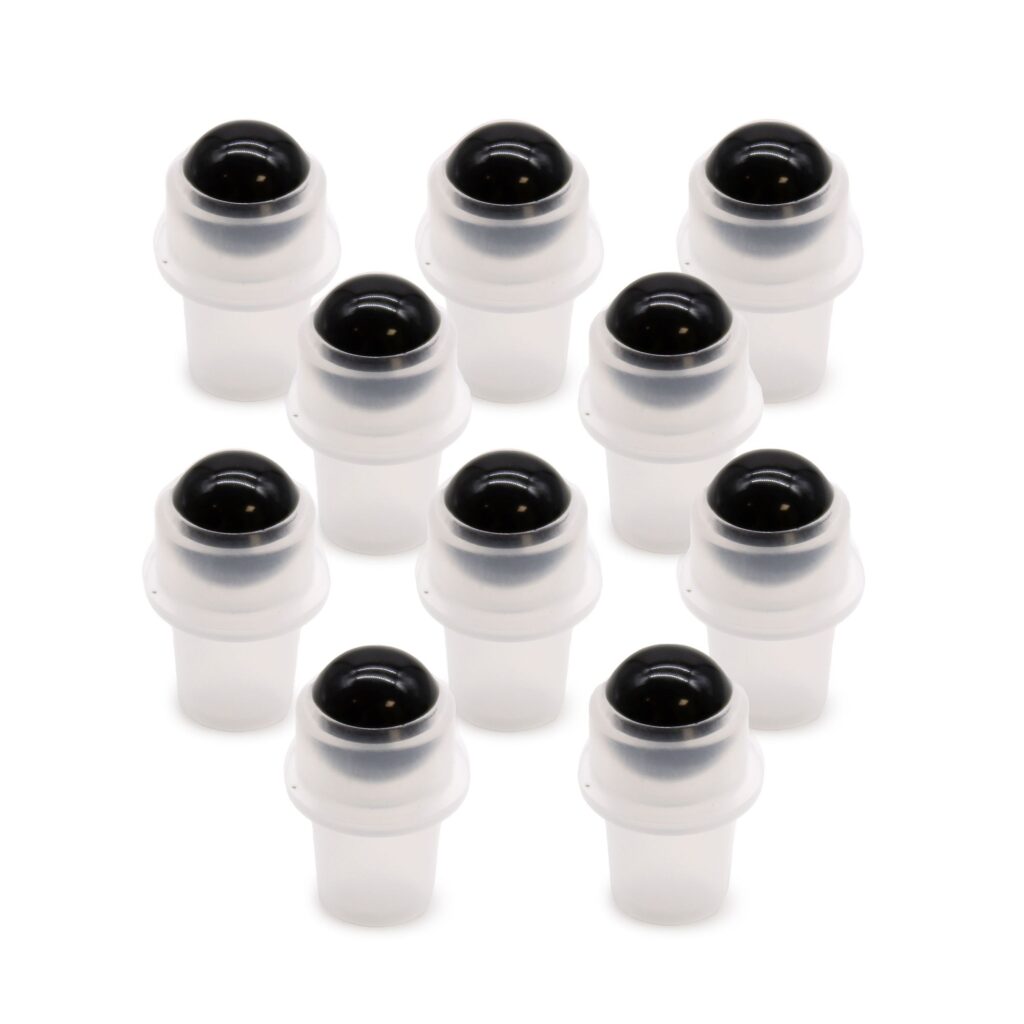 Punta de rodillo de piedras preciosas para botella de 5 ml – Turmalina negra