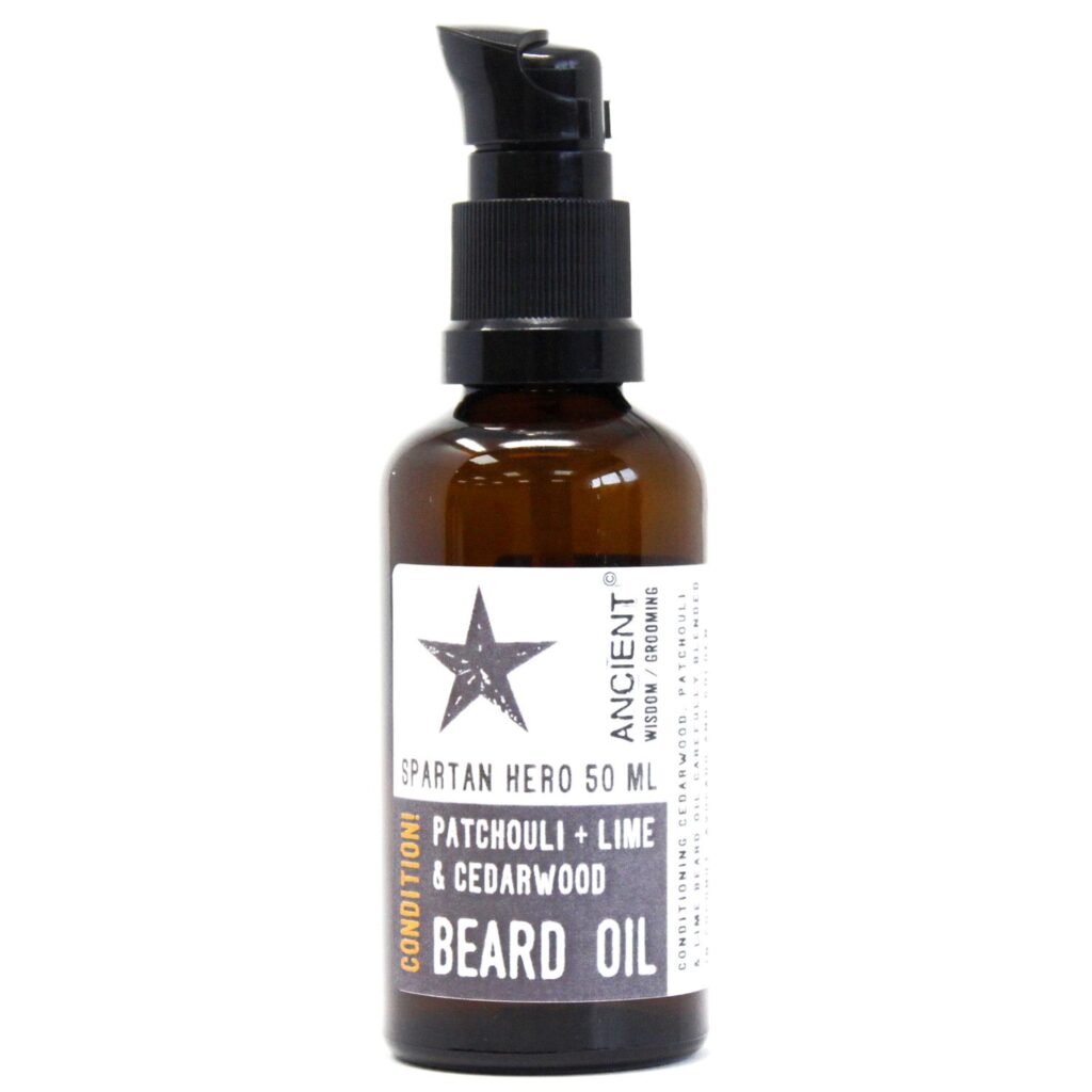 50ml Aceite para la barba – Heroe Espartano – Mantén!